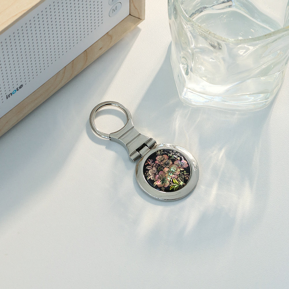 Najeonchilgi Mother of Pearl Keyring Keyring (Round)K