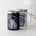 Najeonchilgi Stainless Steel Mug with Magpie and Tiger, 460 ml