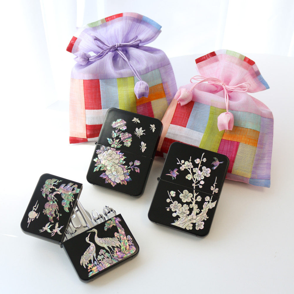 Najeonchilgi Mother-of-Pearl 777 Nail Clipper Gift Set