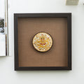 Traditional Royal Dragon Emblem Embroidery Frame, Gold Thread