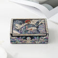 Najeonchilgi Auto Open Crane and Pine Mother-of-Pearl Business Card Box