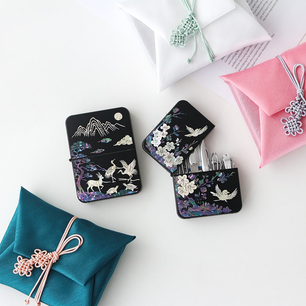 Najeonchilgi Mother-of-Pearl 777 Nail Clipper Gift Set