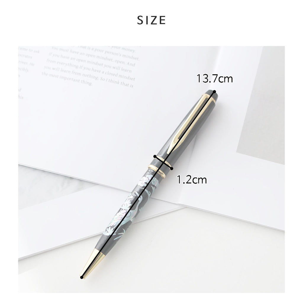 Najeonchilgi Pine & Crane Plum & Butterfly Mother of Pearl Pen – product dimensions and size guide [KS-DIM:P0000UPD:ccbada0edef4]