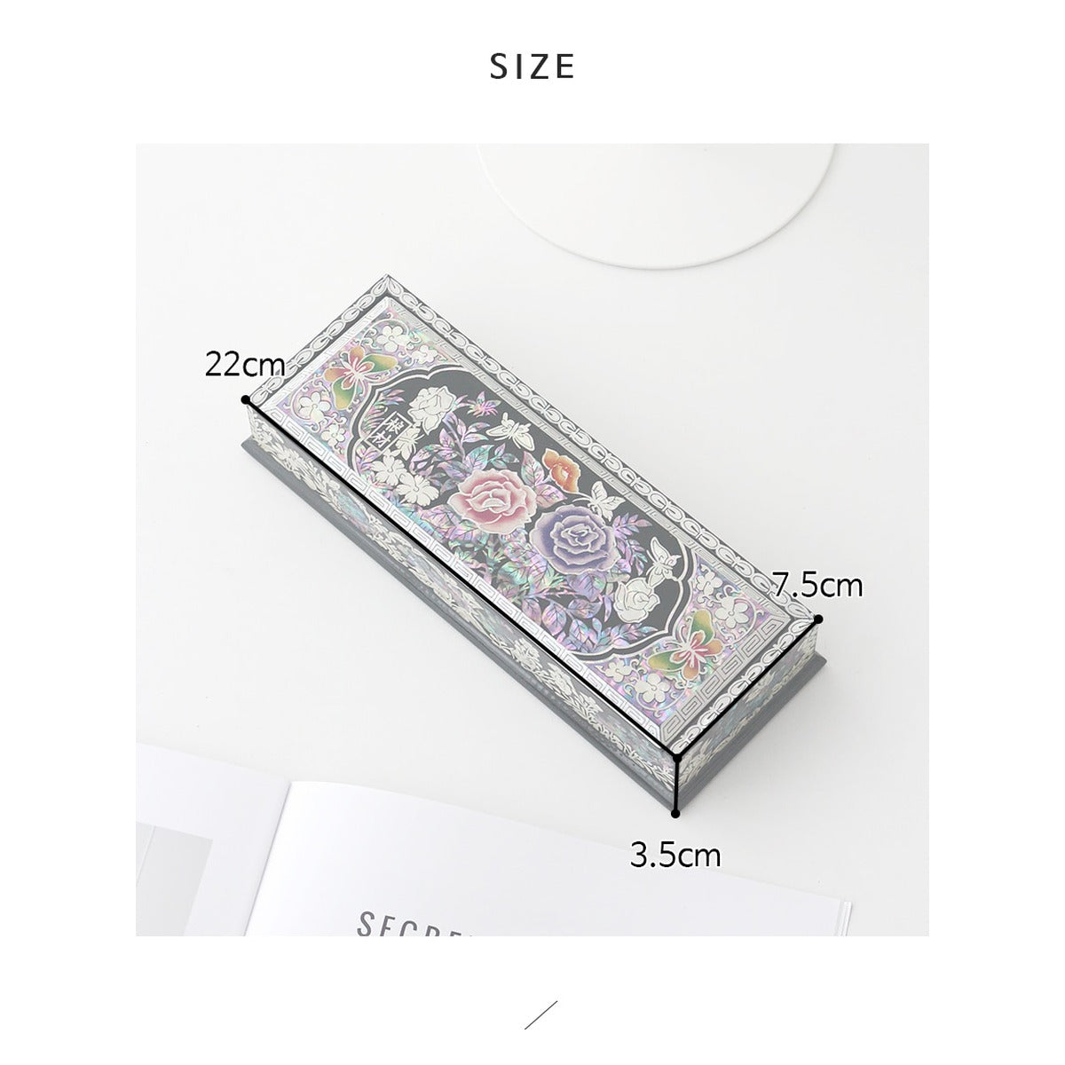Masterpiece Najeon Auto Open Pen Case (Master Artisan Kim Young-man) – product dimensions and size guide [KS-DIM:P0000VTE:46193f5b1e88]
