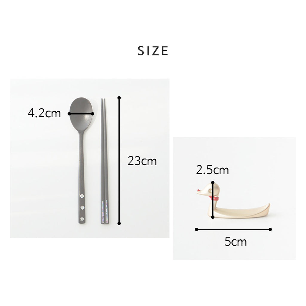 1 Mother of Pearl Spoon & Chopsticks Set – product dimensions and size guide [KS-DIM:P0000XJZ:36aaa5044cff]