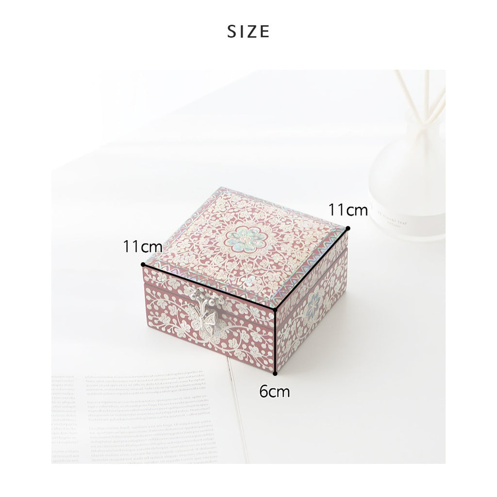 Najeonchilgi Plum Blossom Arabesque Mini Mother of Pearl Jewelry Box, 11 cm – product dimensions and size guide [KS-DIM:P0000XOA:76722db03c15]