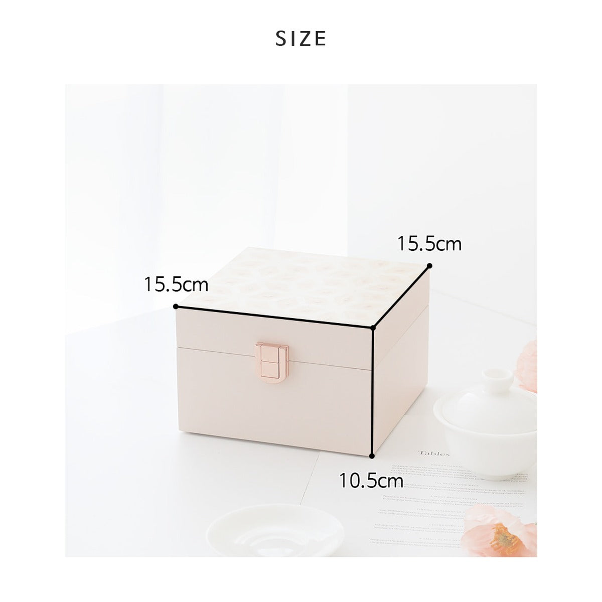 Najeonchilgi Mother of Pearl Jewelry Box , 15 cm – product dimensions and size guide [KS-DIM:P0000XPZ:40836612b70f]