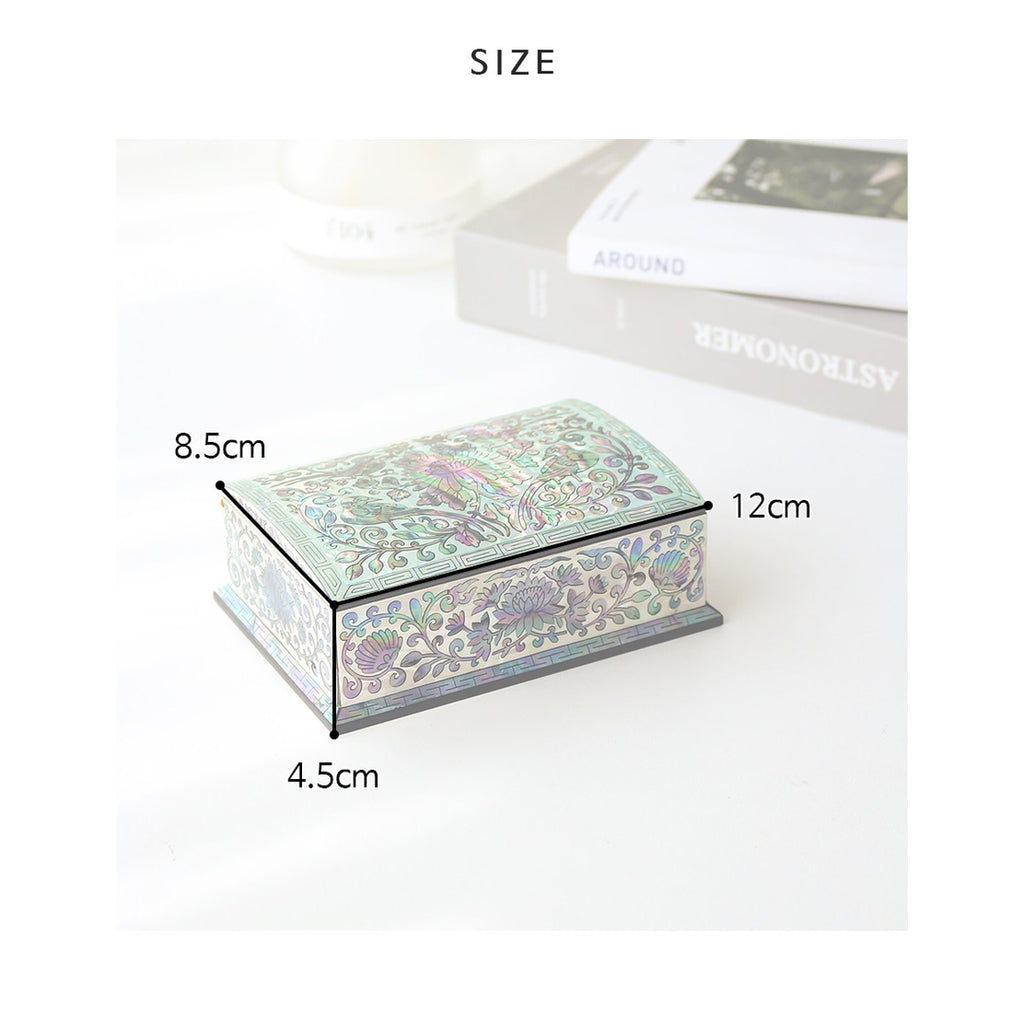 Najeonchilgi Joseon Style Flower Arabesque Auto Open Mother of Pearl Business Card Case – product dimensions and size guide [KS-DIM:P0000XRU:8086fcd2b43f]