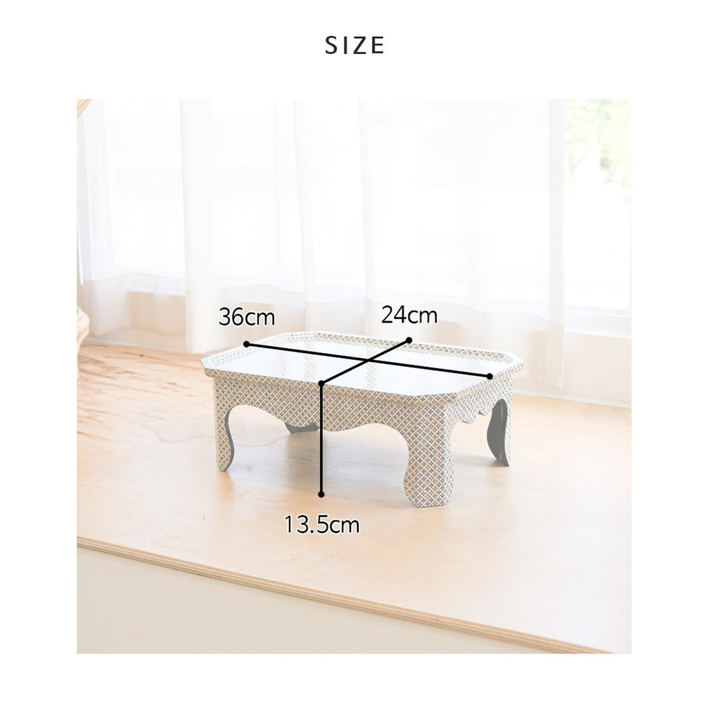 Najeonchilgi Joseon Style Rectangular Mini Lacquer Table, 36 cm – product dimensions and size guide [KS-DIM:P0000XWL:8d2fc24e3feb]