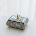 Najeonchilgi Mother-of-Pearl Business Card Box with Phoenix Finial, 11.5 cm