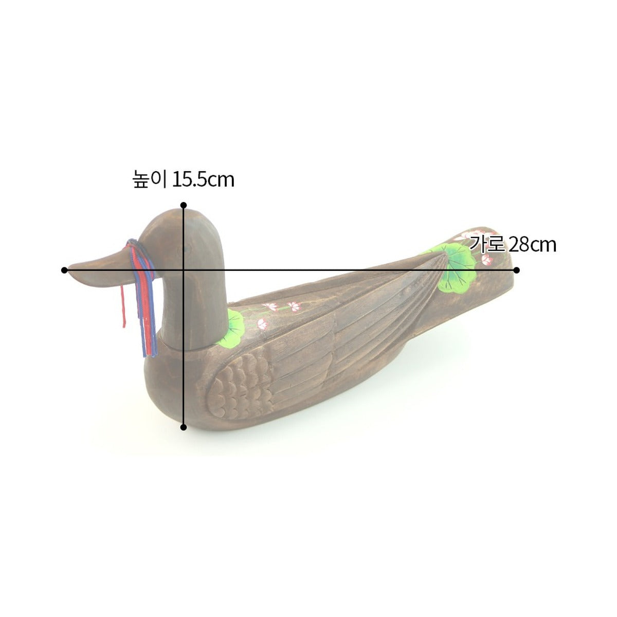 Wild Goose Wood Carved Set Lotus (Large) Wood Carved Box Wedding Pyebaek Box Wild Goose – product dimensions and size guide [KS-DIM:P0000LAI:fedd635e19bd]
