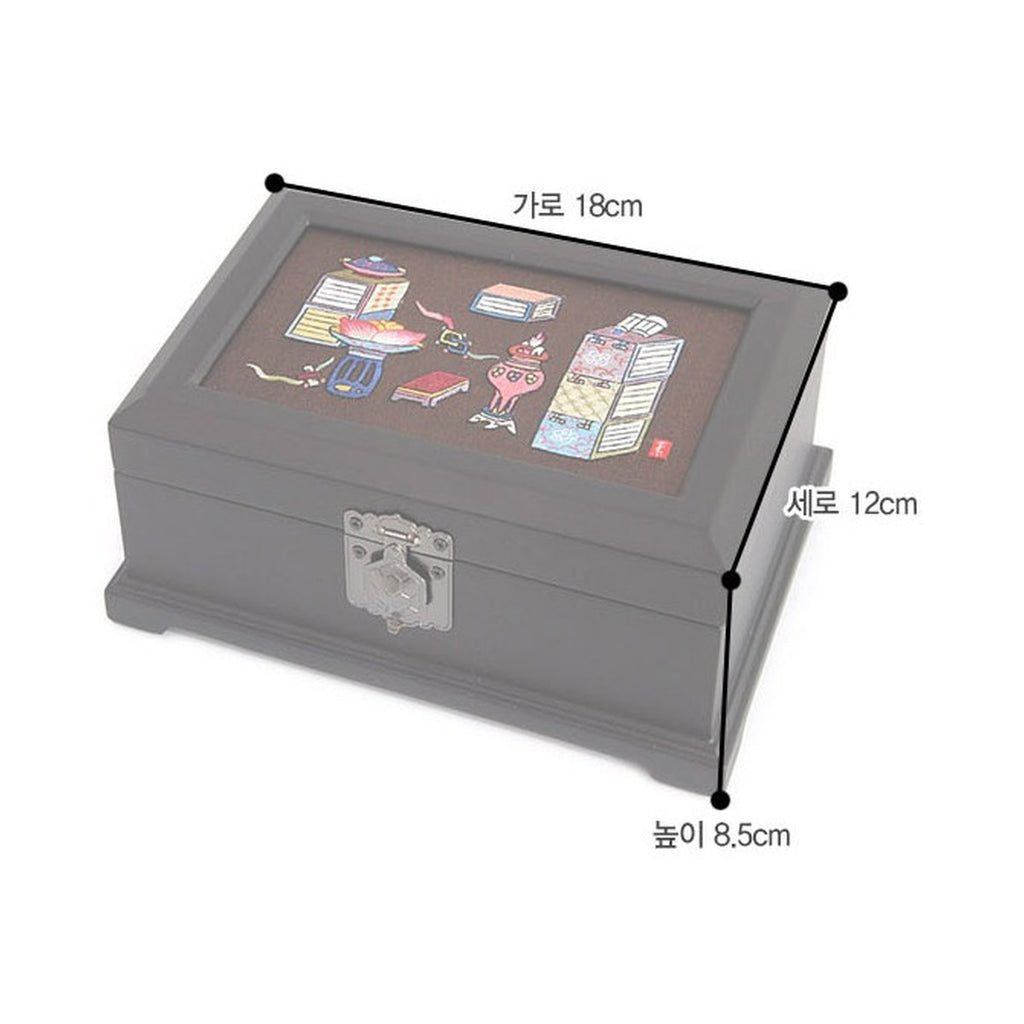 Masterpiece Hand Embroidered Jewelry Box Small Yedan Wedding Gift Box – product dimensions and size guide [KS-DIM:P0000EAU:0b7de63d0fac]