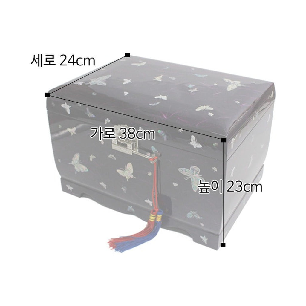 Hanji Mother of Pearl Butterfly Saju Wedding Box Najeon Jewelry Box (Purple)D Jewelry Box Yedan Wedding Gift Box – product dimensions and size guide [KS-DIM:P0000THN:4f8c3fd386be]
