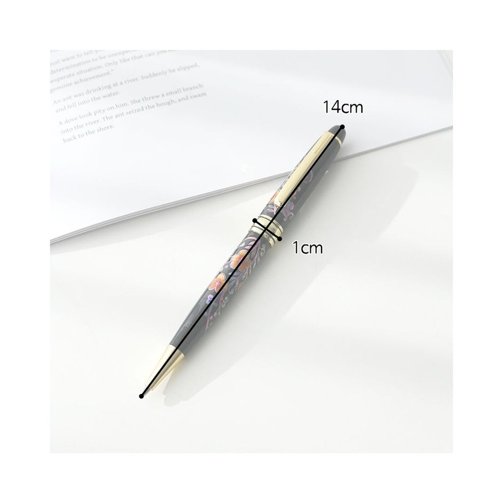 Premium Painted Flower Mother of Pearl Pen (Full) – product dimensions and size guide [KS-DIM:P0000QLO:5c01779fa757]