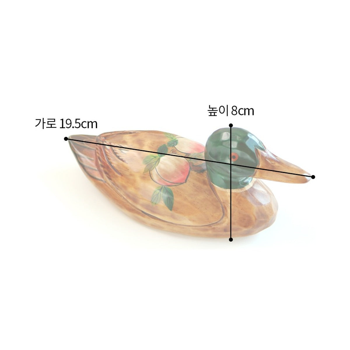 Premium Longevity Duck Set (Medium) Wood Carved Wedding Box Pyebaek Case – product dimensions and size guide [KS-DIM:P0000QKK:5316b282962c]