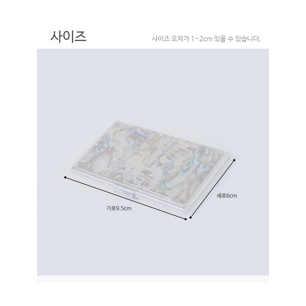 Najeon Marbled Pattern Business Card Case M – product dimensions and size guide [KS-DIM:P0000RMS:97f8fcff6647]