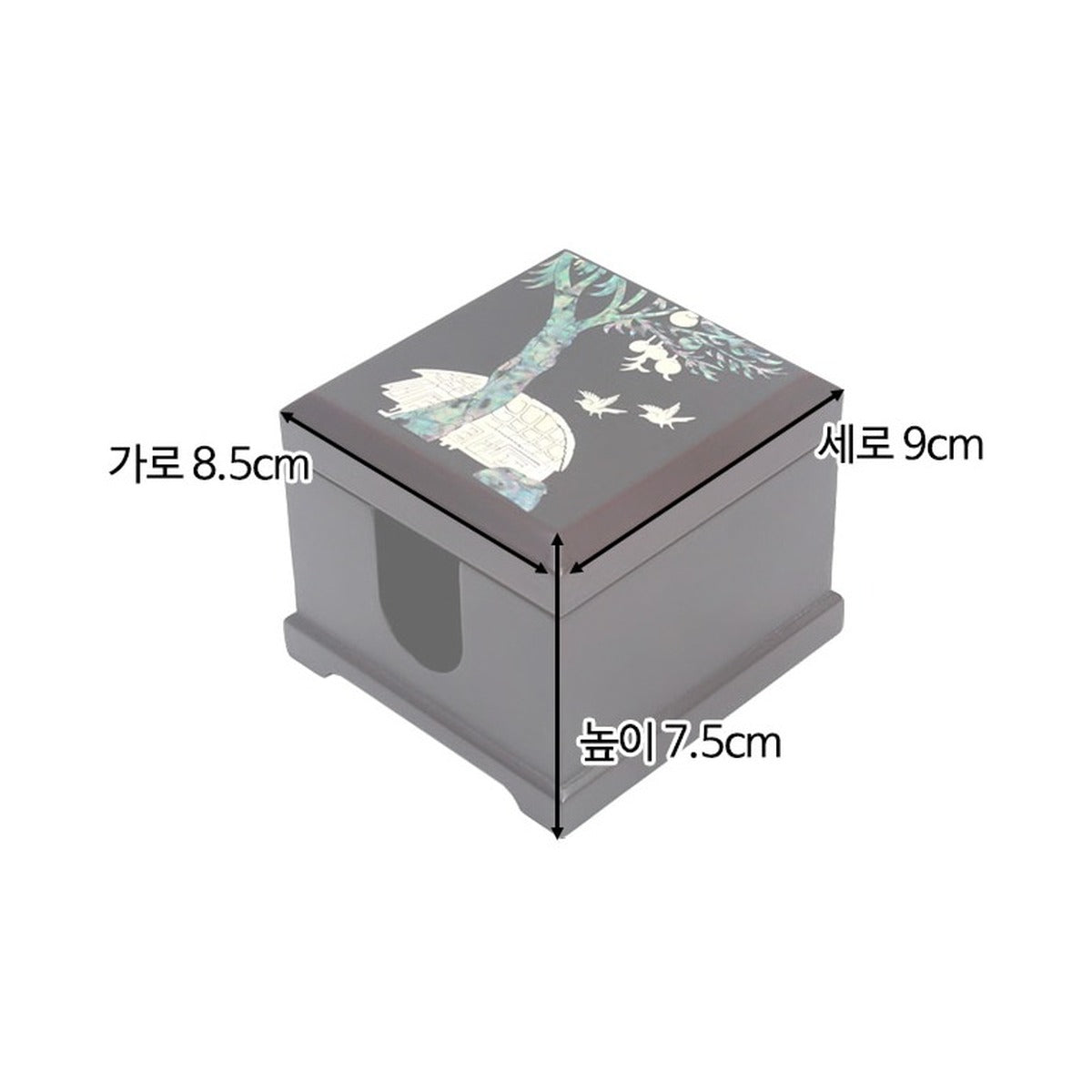 Najeon Mini Vanity Mirror Box (Pine & Crane) – product dimensions and size guide [KS-DIM:P0000MPL:c0926536a6d7]