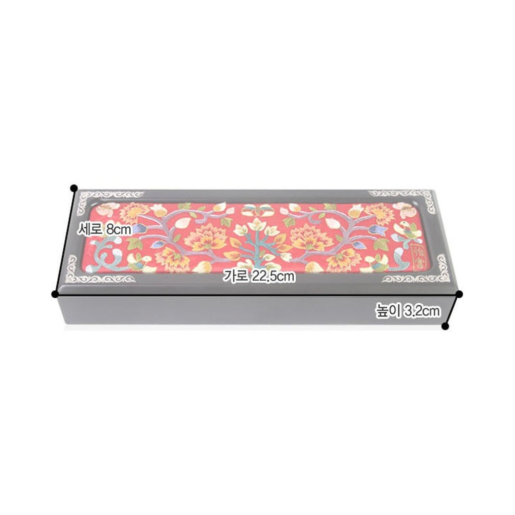 Hand Embroidered Pen Case A – product dimensions and size guide [KS-DIM:P0000HBM:b13da3607132]