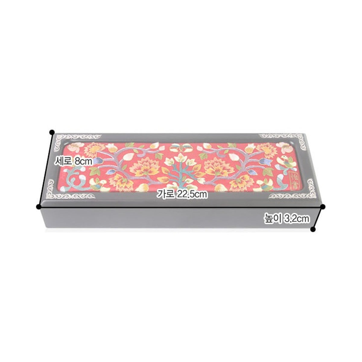 Hand Embroidered Pen Case A – product dimensions and size guide [KS-DIM:P0000HBM:b13da3607132]