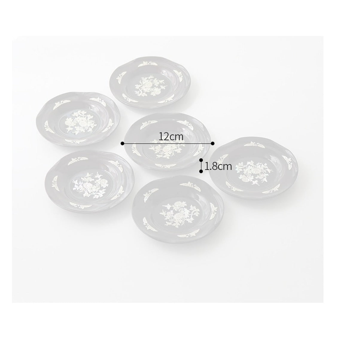 6-Piece Set: Najeonchilgi Arabesque Four Gentlemen Tea Coaster Set (Chrysanthemum) Mother of Pearl Coaster Traditional Coaster (Master Artisan Lee Won-geun) – product dimensions and size guide [KS-DIM:P0000ICE:9e3ce674b724]