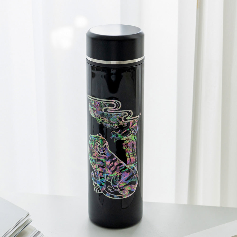 Najeonchilgi SUS316 Stainless Steel Tumbler with Magpie and Tiger, 500 ml