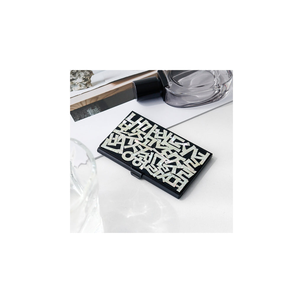 Premium Najeon Black Business Card Case – detail view 1 [KS-CUT:P0000HCO:c8bf30403b56]
