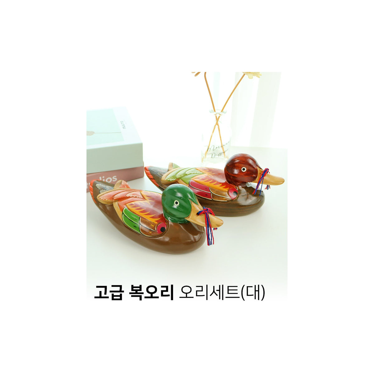 Premium Duck Duck Set (Large) Wood Carved Box Dragon Wedding Newlyweds – detail view 1 [KS-CUT:P0000KKT:fbcd2359e7e4]