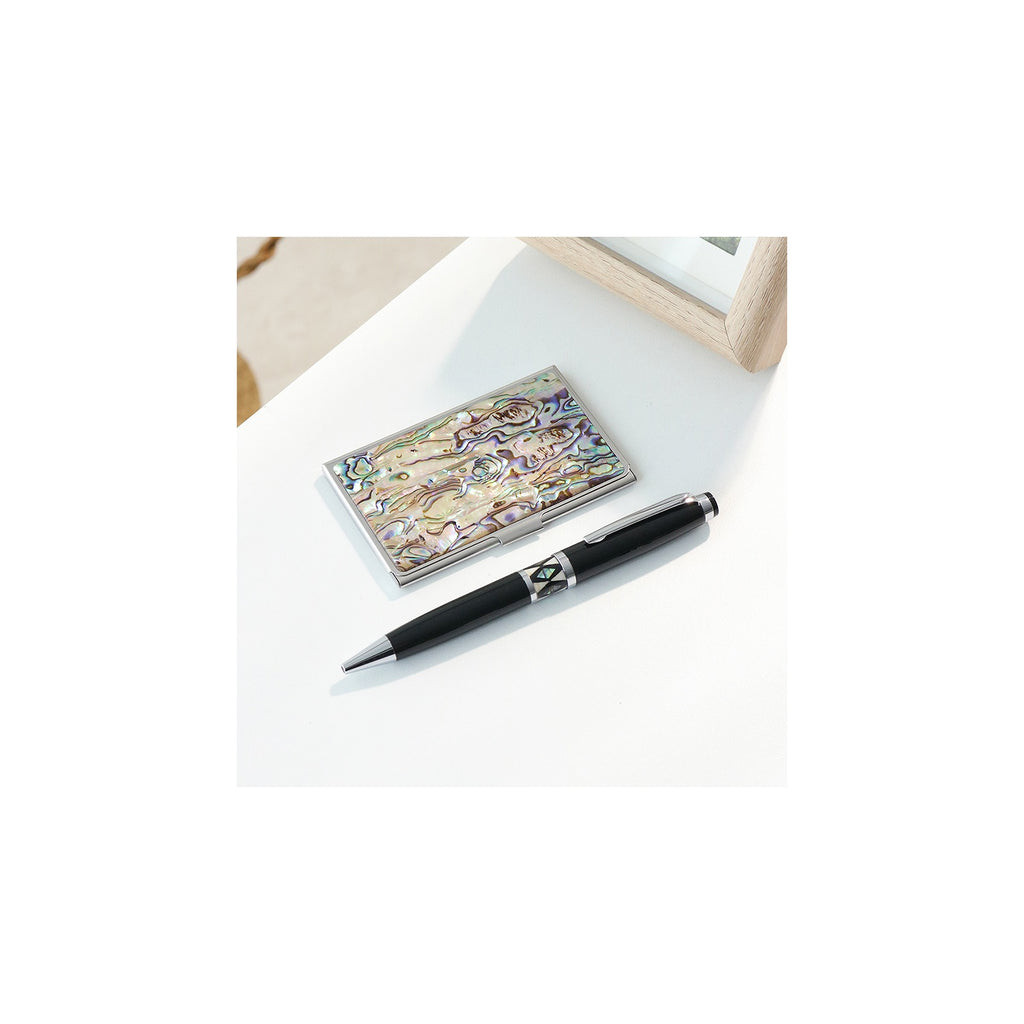 2-Piece Set: Premium Najeon Marbled Pattern Business Card Case Pen M – detail view 1 [KS-CUT:P0000RMU:2734e4dd4741]