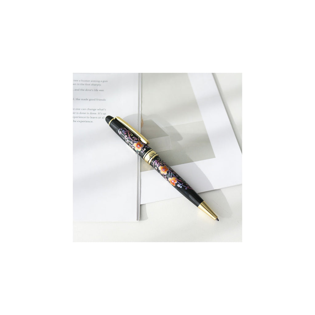 Premium Painted Flower Mother of Pearl Pen (Full) – detail view 1 [KS-CUT:P0000QLO:624f2a0ae092]