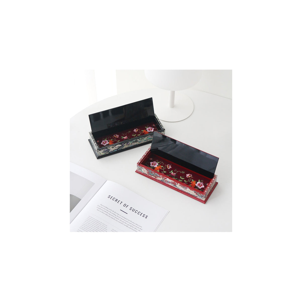 [ ] Masterpiece Najeon Auto Open Pen Case Box (Master Artisan Kim Young-man) – detail view 1 [KS-CUT:P0000VTD:ac5a01d70099]