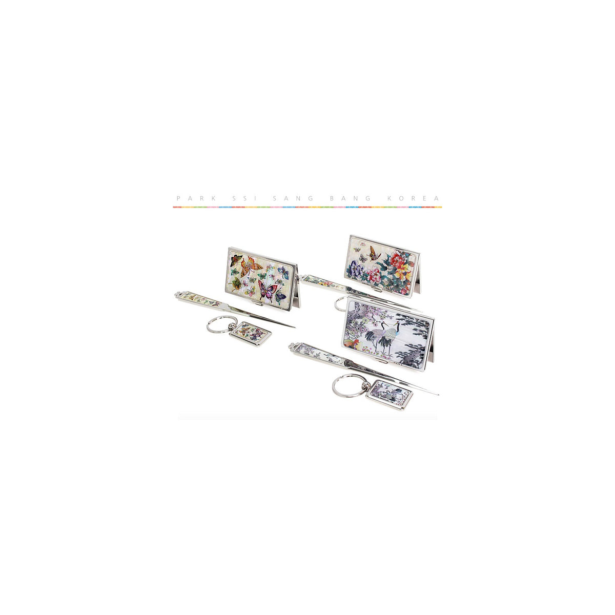 3-Piece Set: Letter Opener Keyring Business Card Case K(Butterfly) – detail view 1 [KS-CUT:P0000RVX:6edaadbdf63c]
