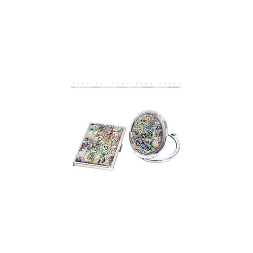 2-Piece Set: Najeon Marbled Pattern Business Card Case Najeon Marbled Pattern One Touch Hand Mirror M – detail view 1 [KS-CUT:P0000RMV:b8e57e2c8c28]