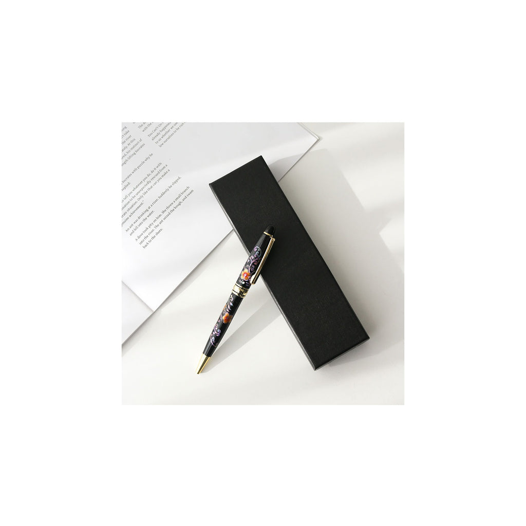 Premium Painted Flower Mother of Pearl Pen (Full) – detail view 2 [KS-CUT:P0000QLO:2bc181851bb6]