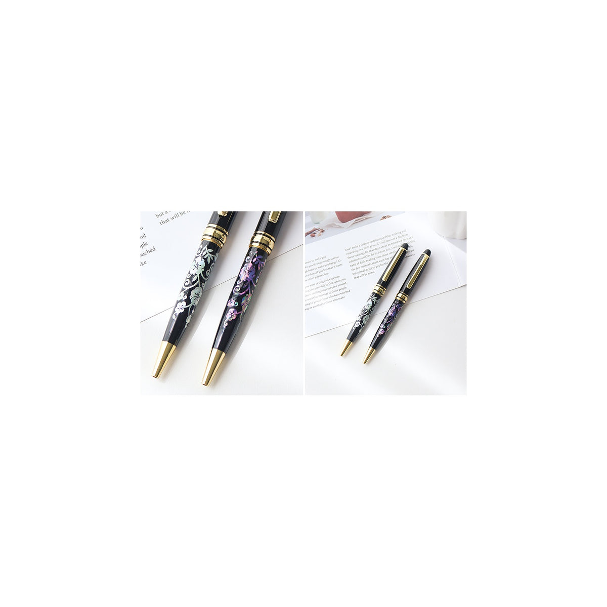 Premium Mother of Pearl Pen Plum Blossom – detail view 2 [KS-CUT:P0000JFA:7b8af5122cac]