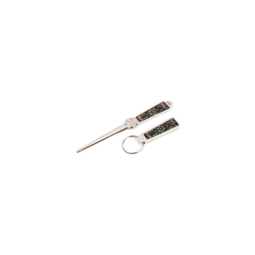 2-Piece Set: Najeon Key Letter Opener Set (Roof Tile Dancheong) – detail view 2 [KS-CUT:P0000JVW:02c9ddbfbf5d]