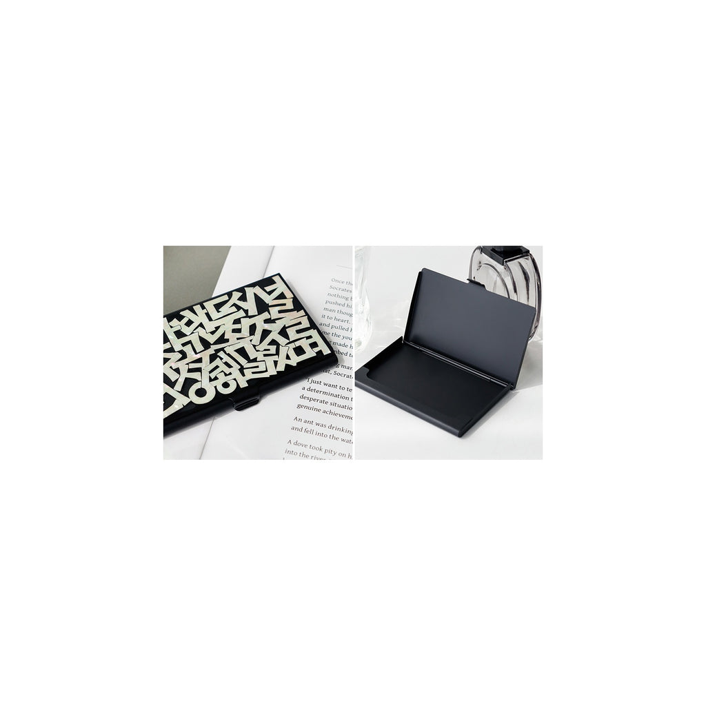 Premium Najeon Black Business Card Case – detail view 2 [KS-CUT:P0000HCO:b3292a93fa2d]