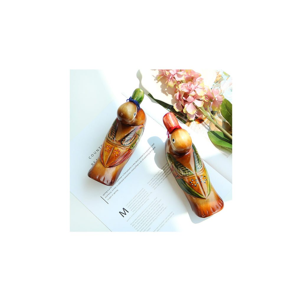 Wood Carved Duck Set 1 Wood Carved Box Dragon Wedding Newlyweds – detail view 2 [KS-CUT:P0000KOM:9817db4bf839]
