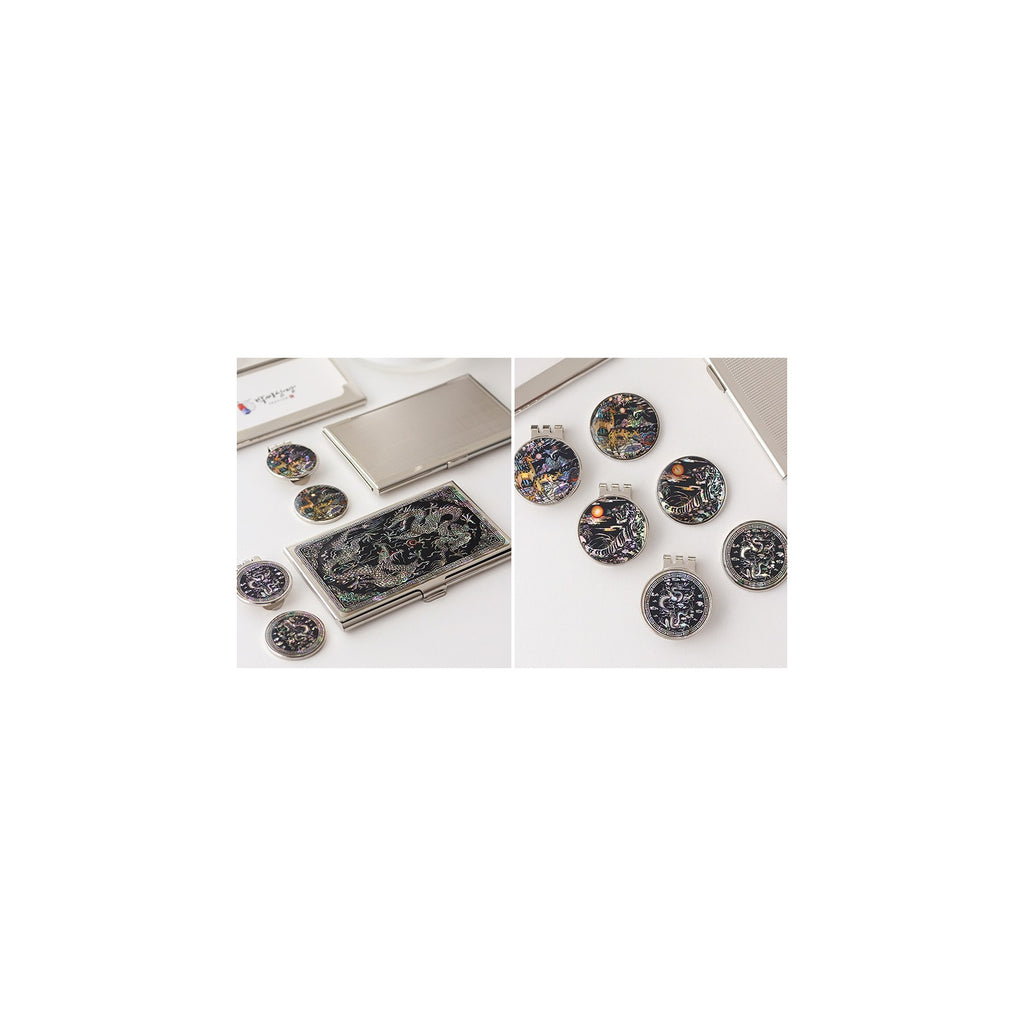 2-Piece Set: Business Card Case Golf Ball Marker K(Traditional) – detail view 2 [KS-CUT:P0000PNF:04d1dda7c442]