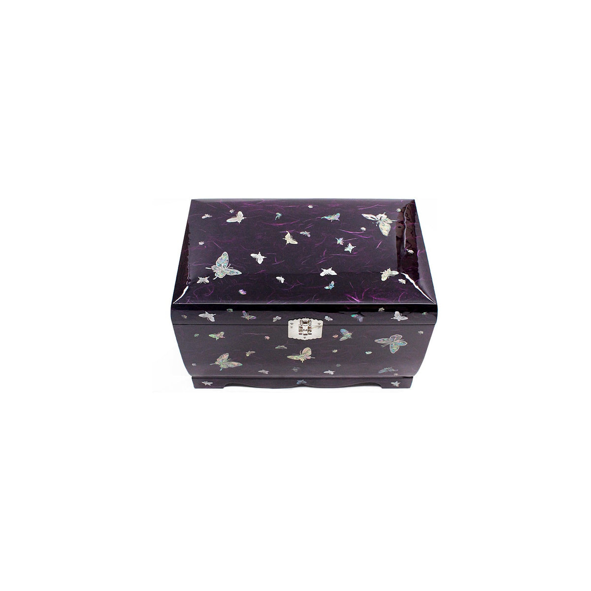 Hanji Mother of Pearl Butterfly Saju Wedding Box Najeon Jewelry Box (Purple)D Jewelry Box Yedan Wedding Gift Box – detail view 2 [KS-CUT:P0000THN:1c63b8218997]