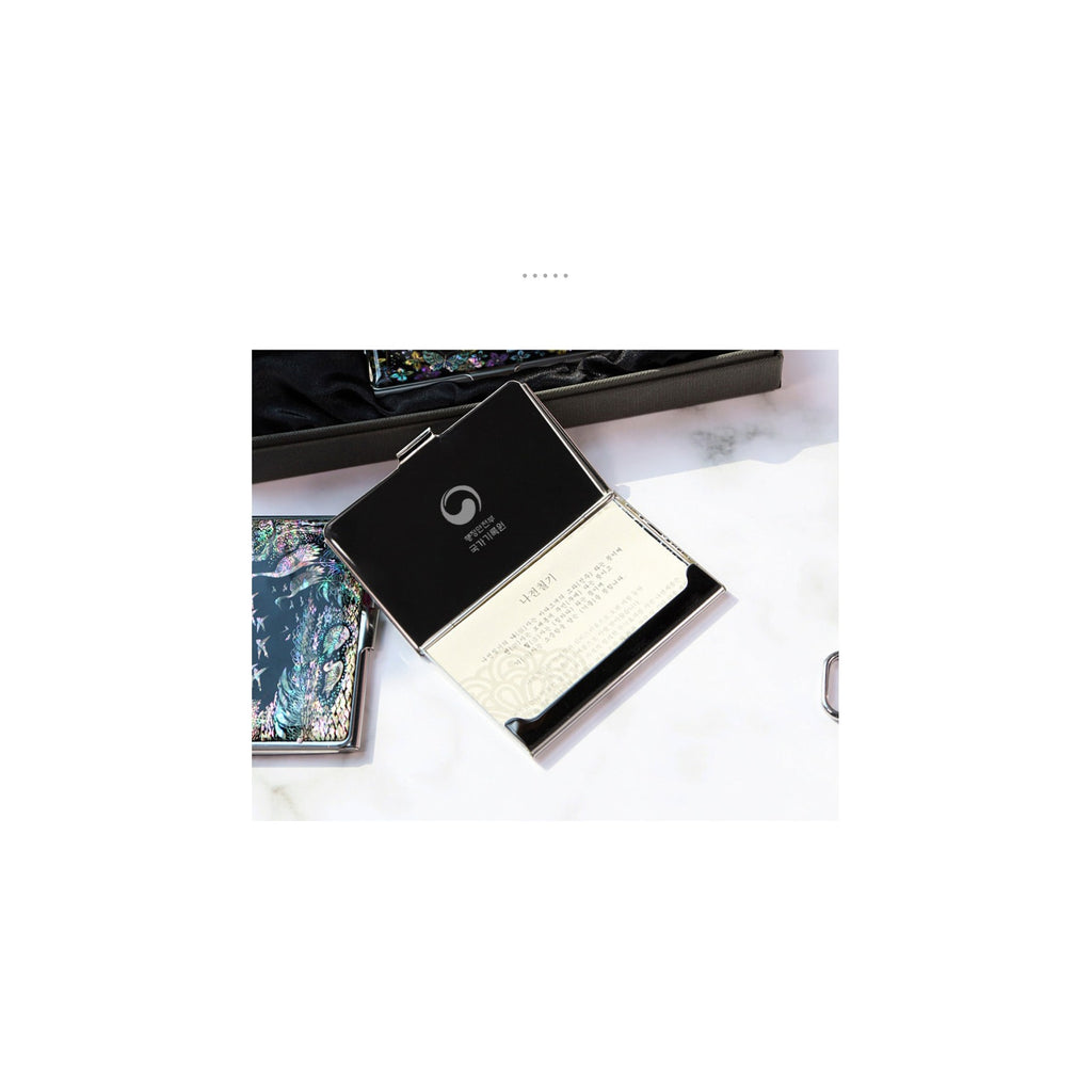 ★ Bojagi ★ Najeonchilgi Mother of Pearl Business Card Case Mother of Pearl Pen 2 Bell Set Traditional Korean – detail view 2 [KS-CUT:P0000UYL:1c8a462453e7]