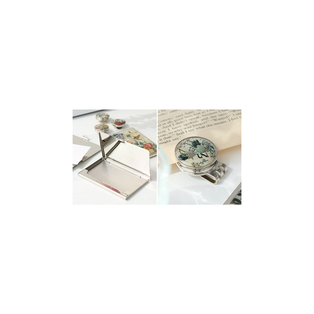2-Piece Set: Business Card Case Golf Ball Marker K(Flower) – detail view 2 [KS-CUT:P0000PNH:ca0fba9082d4]