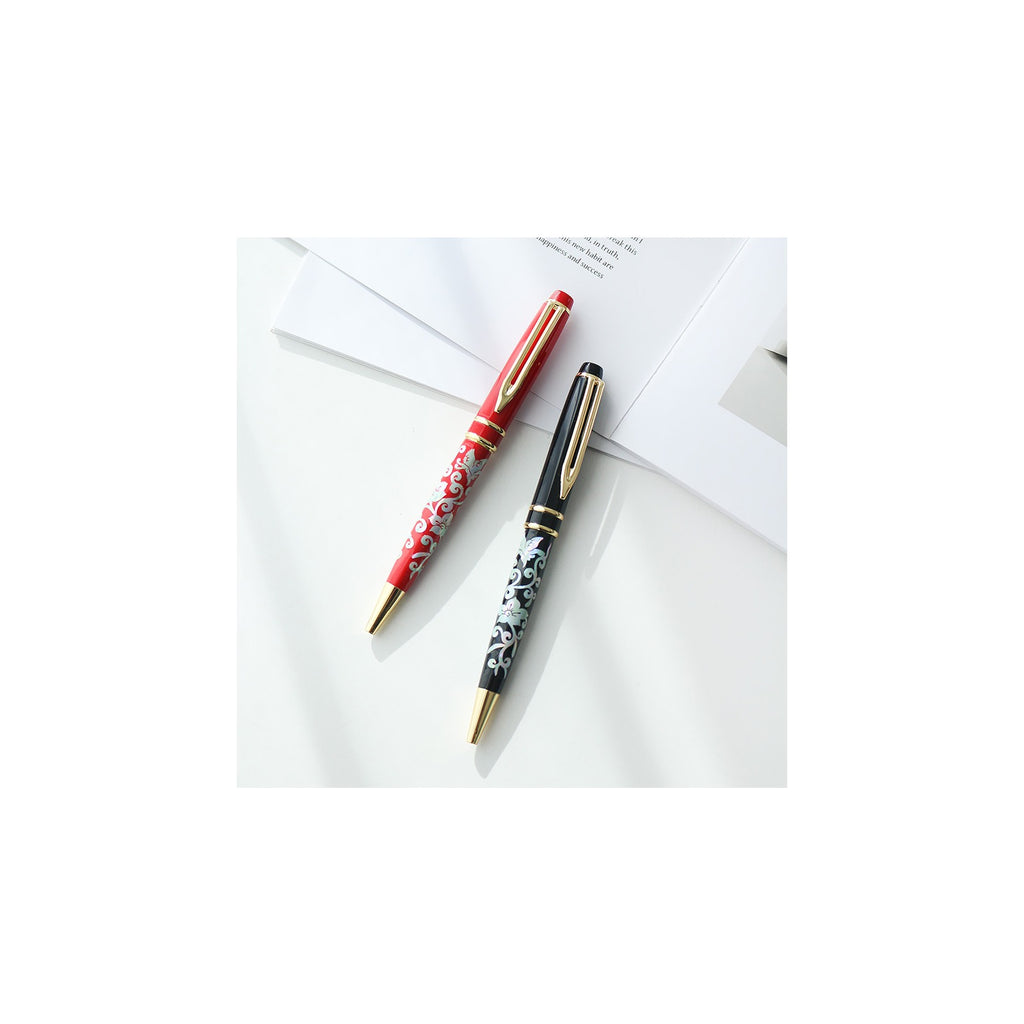 Najeonchilgi Pine & Crane Plum & Butterfly Mother of Pearl Pen – detail view 2 [KS-CUT:P0000UPD:39e8bd379e97]