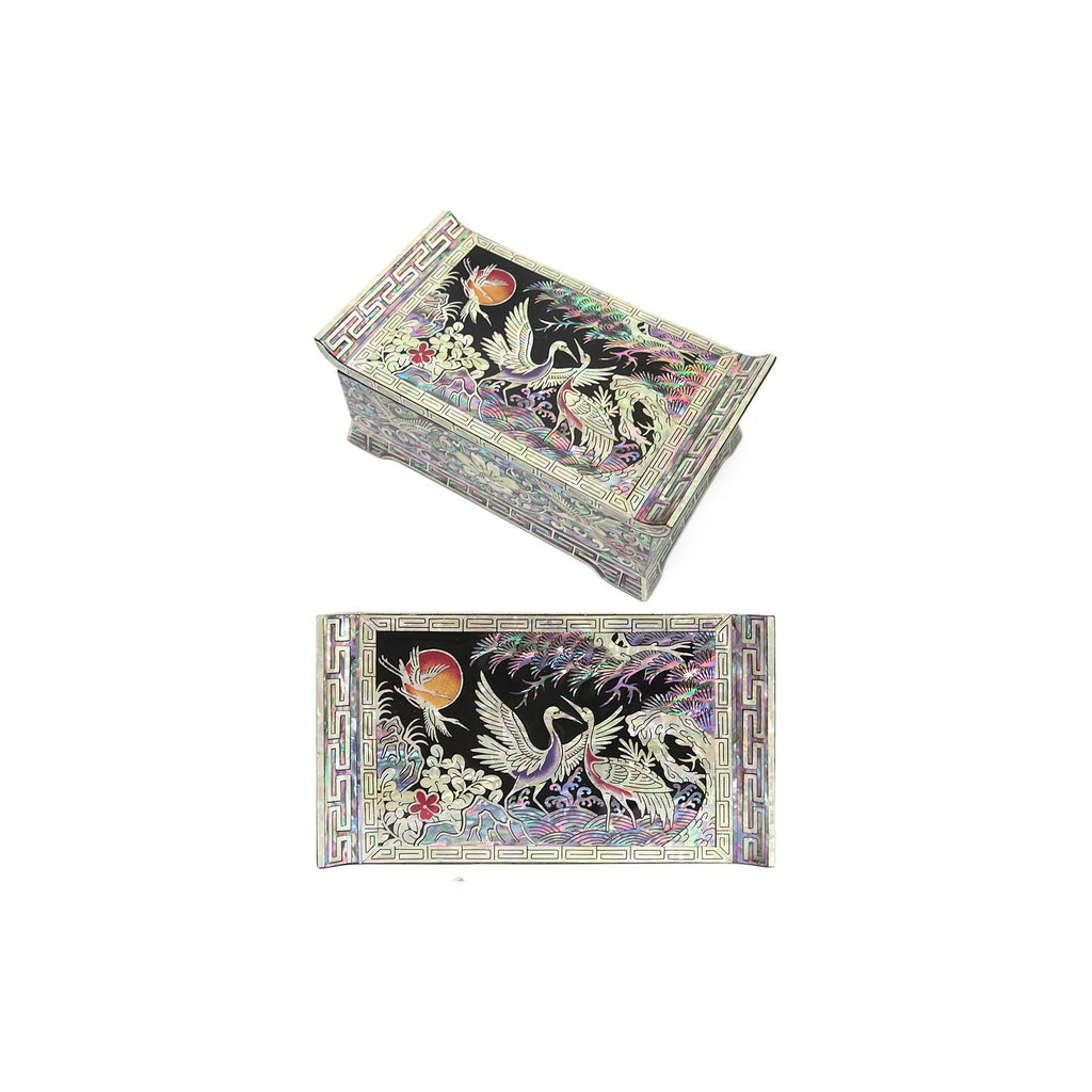 2-Piece Set: Premium Najeon Plum Blossom Seonbi Scholar Scholar's Pen Case Box – detail view 3 [KS-CUT:P0000DOK:d6c6d089b051]