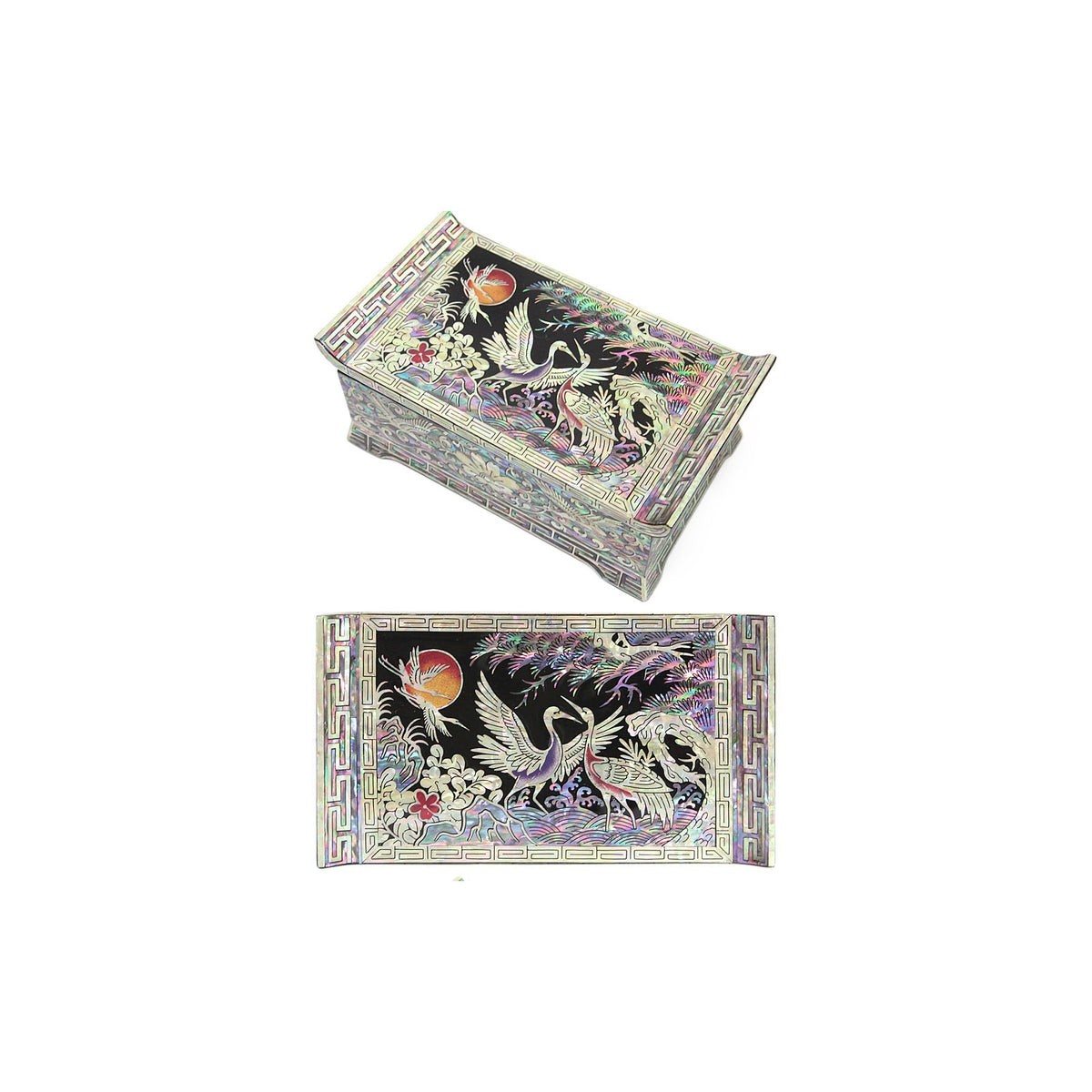 2-Piece Set: Premium Najeon Plum Blossom Seonbi Scholar Scholar's Pen Case Box – detail view 3 [KS-CUT:P0000DOK:d6c6d089b051]