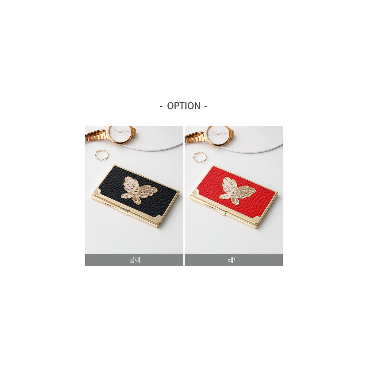 Masterpiece Gold Black Business Card Case (SM3) 20% Deluxe – detail view 3 [KS-CUT:P0000IIO:afab4c95a2c2]