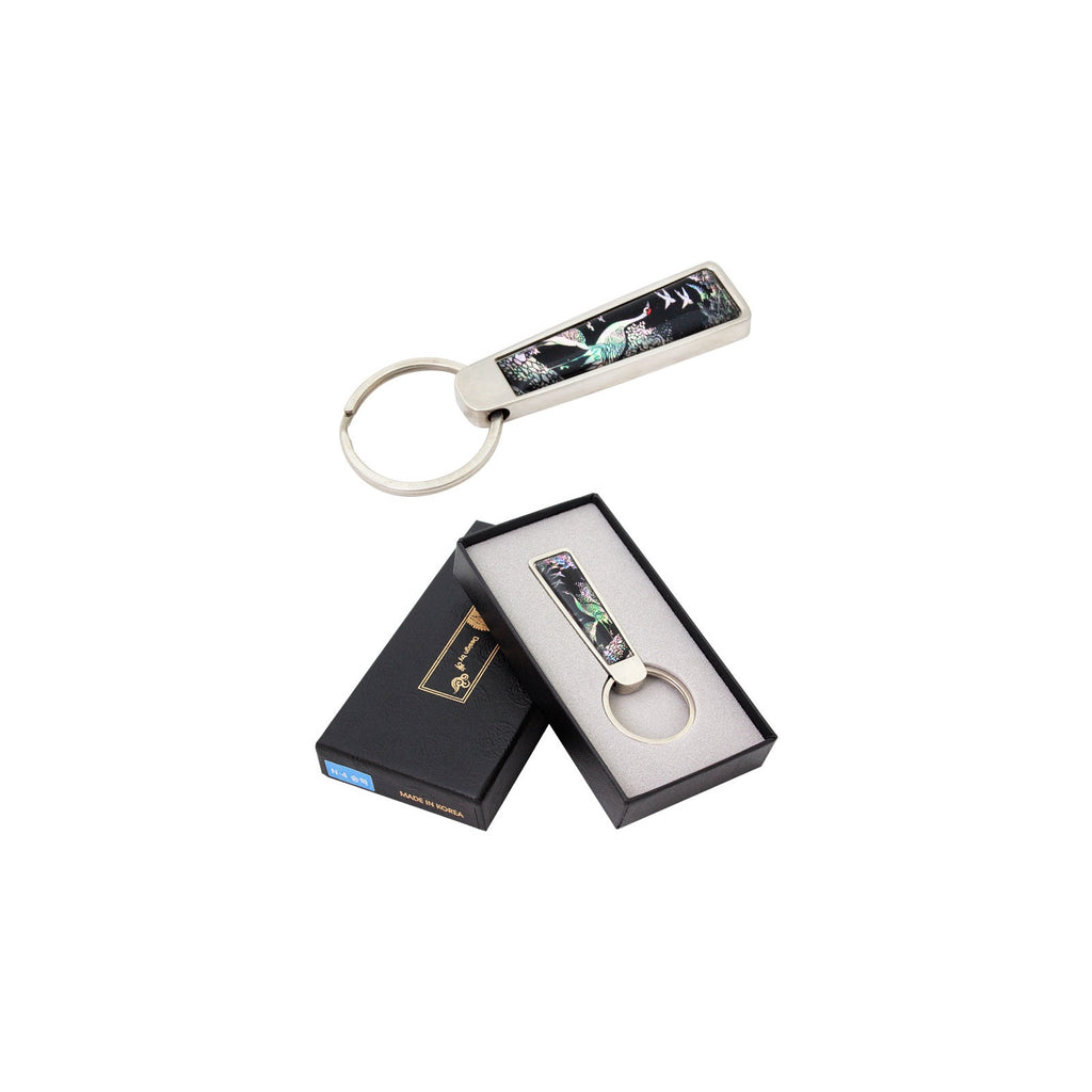 Double Sided Najeon Keyring M Pine & Crane – detail view 3 [KS-CUT:P0000BHO:3d8927ccfd23]