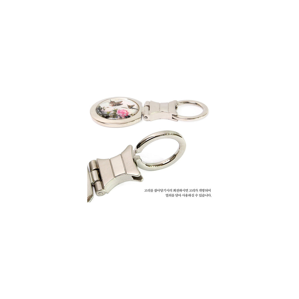 Najeon Round Keyring (Damhwa Butterfly) – detail view 3 [KS-CUT:P0000GNE:47561a6521b5]