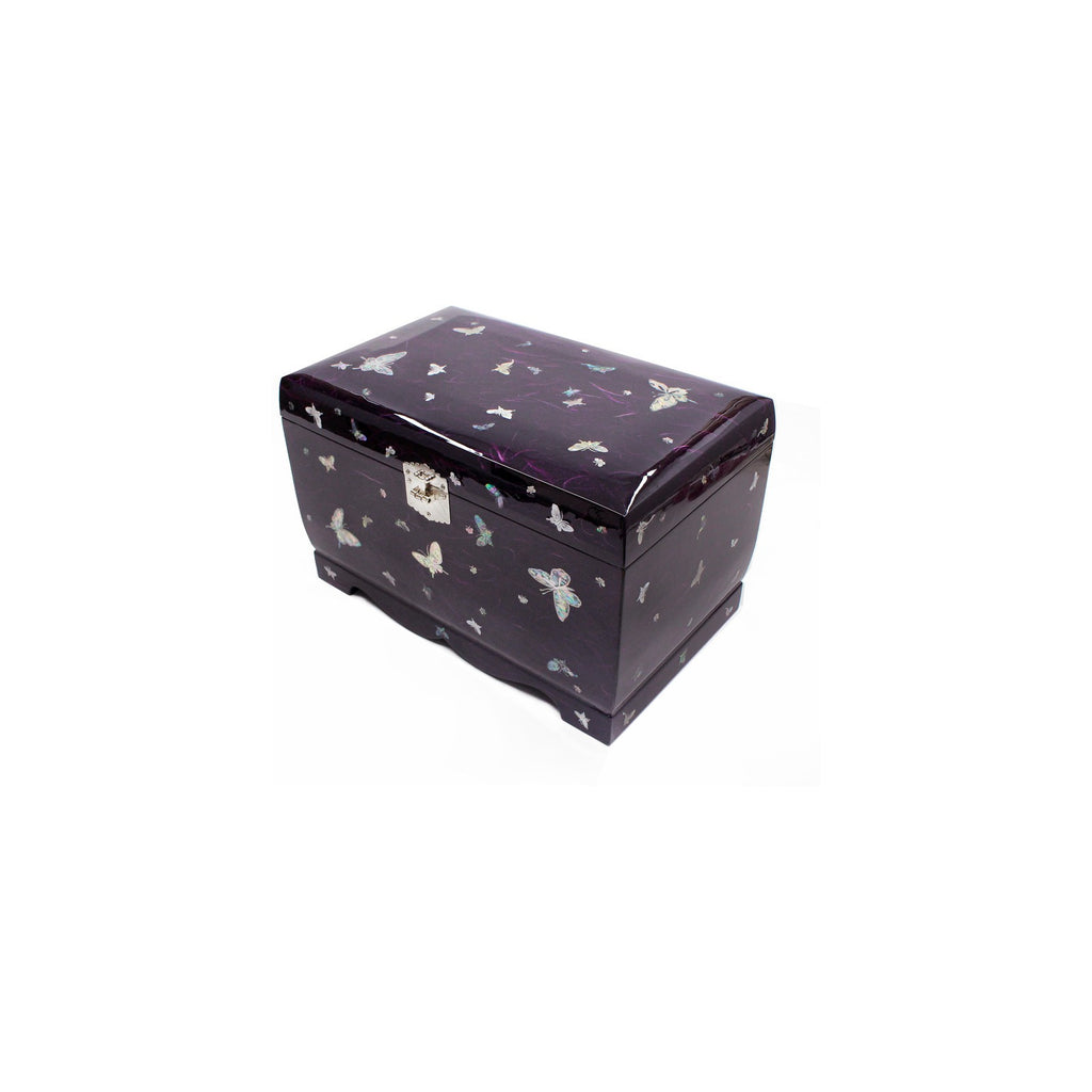 Hanji Mother of Pearl Butterfly Saju Wedding Box Najeon Jewelry Box (Purple)D Jewelry Box Yedan Wedding Gift Box – detail view 3 [KS-CUT:P0000THN:83ae37e9b8da]