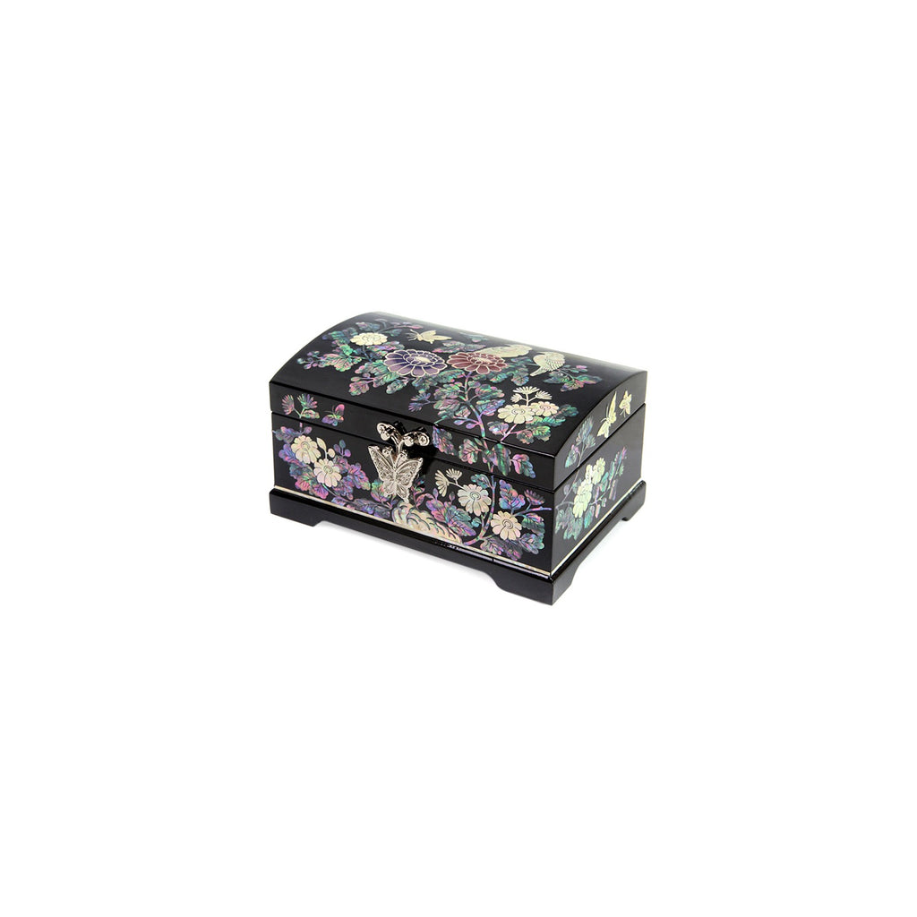 Najeon 2 Tier Birds & Flowers Box Black , 16 cm – detail view 3 [KS-CUT:P0000GQZ:940dfb071673]