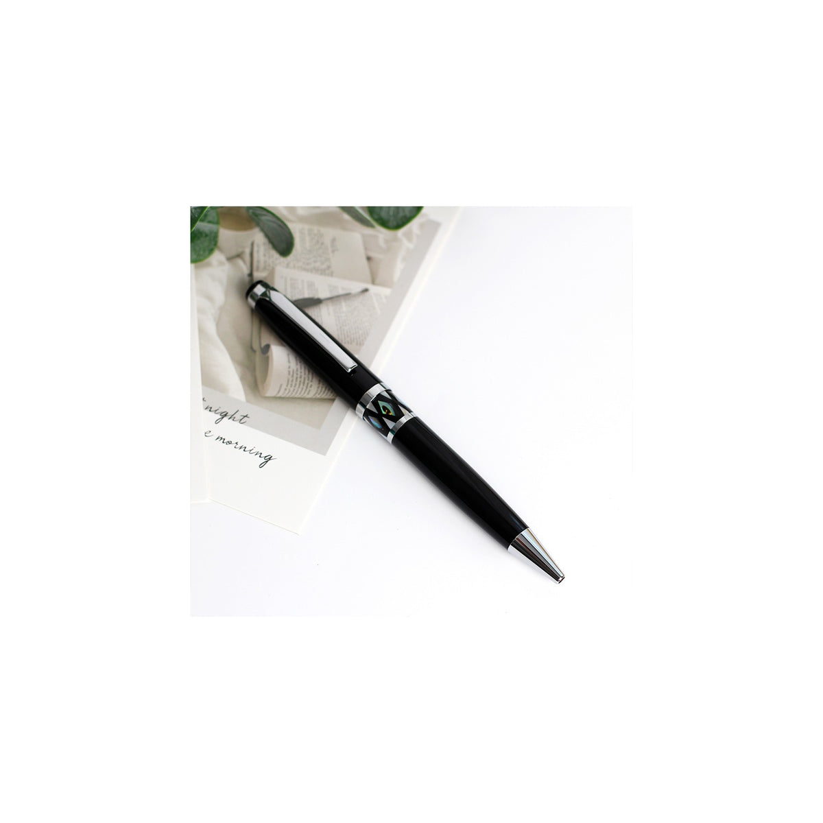 Premium Najeon Gift Pen (Silver) – detail view 3 [KS-CUT:P0000HED:1fb89cd712f3]